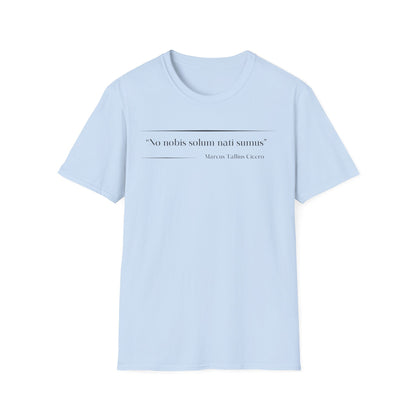 Philosophical Thought Tee - Front & Back Print - Light Hues
