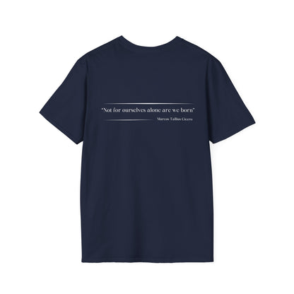 Philosophical Thought Tee - Front & Back Print - Dark hues