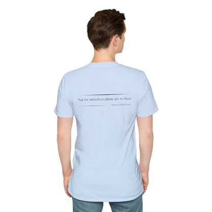 Philosophical Thought Tee - Front & Back Print - Light Hues
