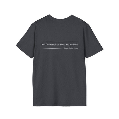 Philosophical Thought Tee - Front & Back Print - Dark hues