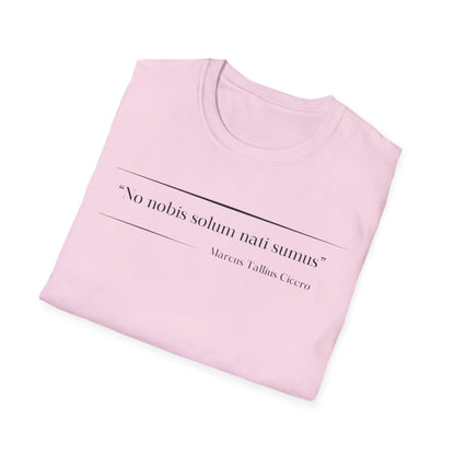 Philosophical Thought Tee - Front & Back Print - Light Hues
