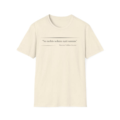 Philosophical Thought Tee - Front & Back Print - Light Hues