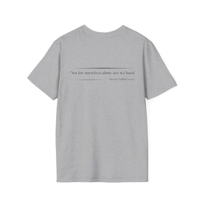 Philosophical Thought Tee - Front & Back Print - Light Hues