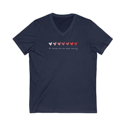 His Mercies Are New Every Morning V-Neck Tee