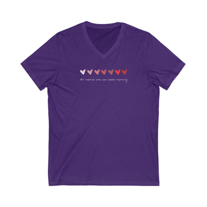 His Mercies Are New Every Morning V-Neck Tee