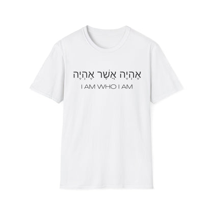 Hebrew Script - I Am Who I Am - Light Hues Unisex T-shirt