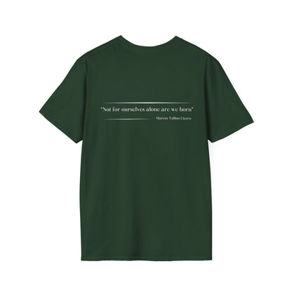 Philosophical Thought Tee - Front & Back Print - Light Hues