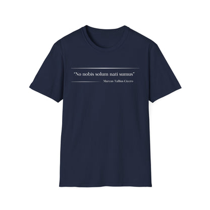 Philosophical Thought Tee - Front & Back Print - Dark hues
