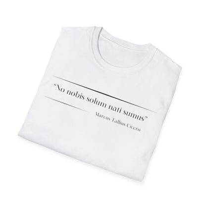 Philosophical Thought Tee - Front & Back Print - Light Hues