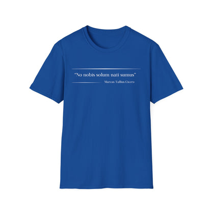 Philosophical Thought Tee - Front & Back Print - Dark hues