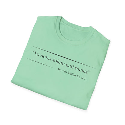 Philosophical Thought Tee - Front & Back Print - Light Hues