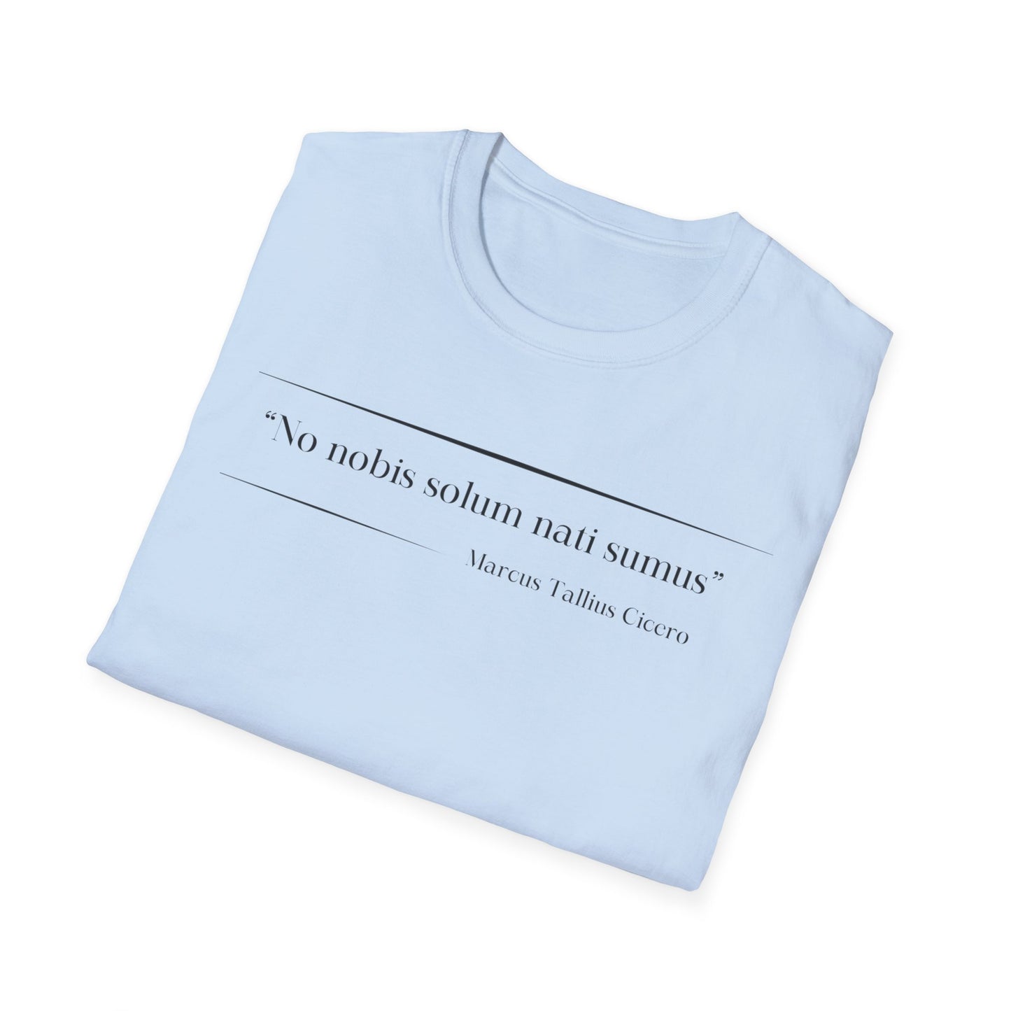Philosophical Thought Tee - Front & Back Print - Light Hues