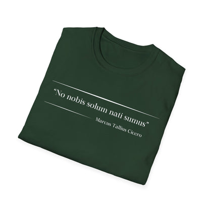 Philosophical Thought Tee - Front & Back Print - Light Hues