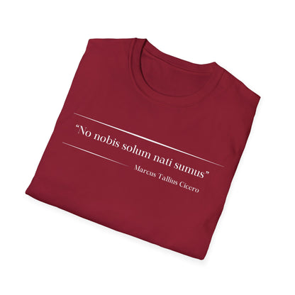 Philosophical Thought Tee - Front & Back Print - Dark hues