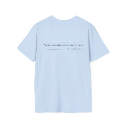 Philosophical Thought Tee - Front & Back Print - Light Hues