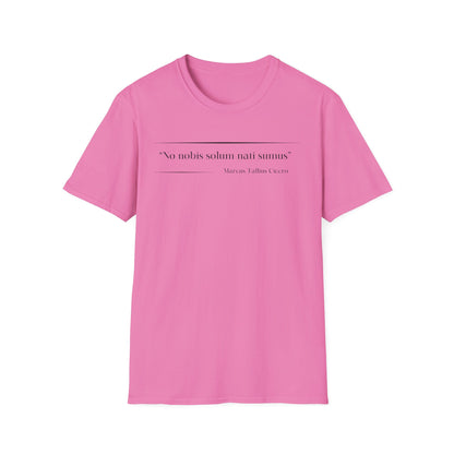 Philosophical Thought Tee - Front & Back Print - Light Hues