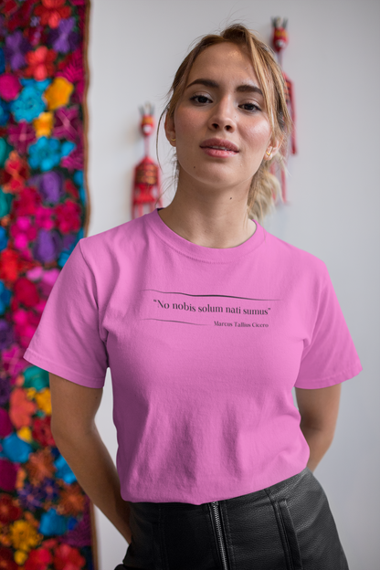 Philosophical Thought Tee - Front & Back Print - Light Hues